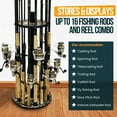 thumbnail image 6 of Rush Creek Creations Bass 16 Fishing Rod Round Storage Rack, 6 of 7