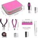 thumbnail image 3 of Pink Tool Kit 23 Pieces Women Home Tool Set With Tape Measure Pliers Cutting Pliers Sockets Screwdrivers For Diy And Home Repair Office n, 3 of 5