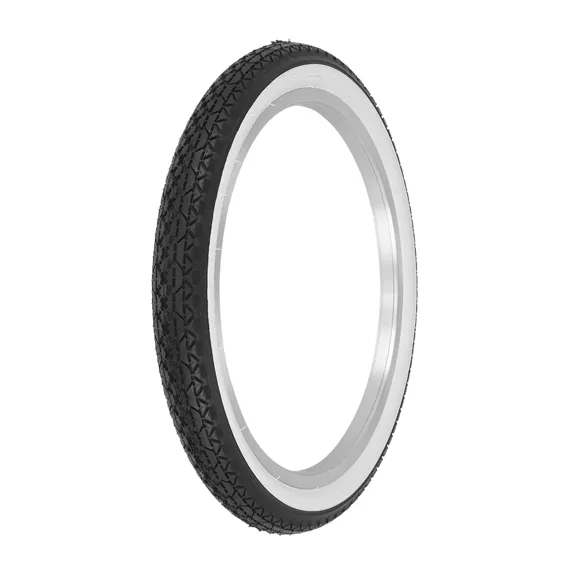 WESTWIND Bicycle Tire 20" X 2.125" Black/White Sidewall Diamond Tread Tire P-123A Vintage Style