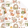 thumbnail image 2 of Baby Shower Wrapping Paper Roll - Mini Roll - 17 Inch x 16.5 Feet - Forest Animal Wrapping Paper, Perfect for Kids Girl Birthday, Newborn Gift Wrap (Pack of 2), 2 of 17
