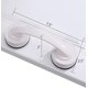 thumbnail image 3 of manijas grandes de puertas y ventanas de vidrio, puertas corredizas de baño, gabinetes, manijas sin agujeros, manijas de refrigerador, barras de apoyo para ducha (blanco) TUNC Sencillez, 3 of 5