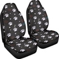 thumbnail image 3 of XYZCANDO Set of 2 Car Seat Covers for Car Interior Front Seat Cover Breathable Stretchy, Truck SUV Van Car Front Seat Covers, Paw prints, 3 of 10