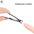 thumbnail image 5 of PULLIMORE 2 Pcs Nail Clipper Cutter Wide Jaw Opening Finger Toe Nail Trimmer (Black + Silver), 5 of 8