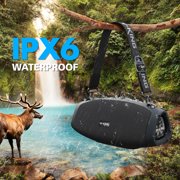 W-KING (120W PEAK)70W Portable Loud Bluetooth Speakers with Wireless Microphone, Waterproof Outdoor Wireless Bluetooth