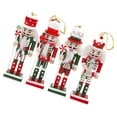 thumbnail image 1 of Runquan 4 Pieces Christmas Nutcracker Ornament Traditional for Weddings Xmas Party, 1 of 8