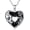 C-Skeleton Hand Rose, variant on Skull Snake Necklace 925 Sterling Silver Black Heart Crystal Skull Pendant, Gothic Skeleton Snake Necklace Goth Punk Jewelry Gifts for Men Women Birthday Halloween