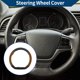 thumbnail image 2 of Cubierta de volante de PU de Unique Bargains, protector de volante de coche de ABS de 14.96" en patrón de fibra de carbono negro y marrón, 1 pieza, 2 of 6