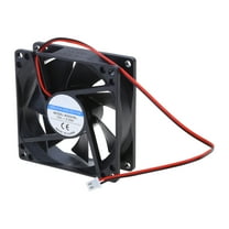 COOLHOOD 12V 2-Pin 80x80x25mm PC Computer CPU Heatsink Brushless Cooling Fan 8025 with 20cm Cable