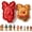 #E, variant on Christmas Mini Pie Mold Collection, Reusable Embossed Molds for Holiday Baking, Includes Santa, Tree, Snowman & Reindeer Shapes