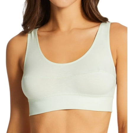 

Women s Calida 02138 Elastic Bralette Soft Bra (Tender Green L)