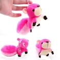 thumbnail image 2 of Two Piece Set Plush Fluffy Big Tail Squirrel Keychain Window Sticker Best Friend KC-2S, 2 of 8