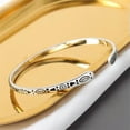 thumbnail image 2 of HOOUN Silver Cross Cuff Bracelet Men Adjustable Stainless Steel Bangle Jewelry Hot-#2, 2 of 6