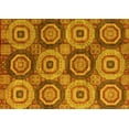thumbnail image 1 of Ahgly Company Machine Washable Indoor Rectangle Oriental Yellow Modern Area Rugs, 5' x 8', 1 of 4
