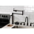 thumbnail image 2 of Kingston Brass KS4705DL Concord Deck Mount Pot Filler Faucet, Oil Rubbed Bronze, 2 of 8