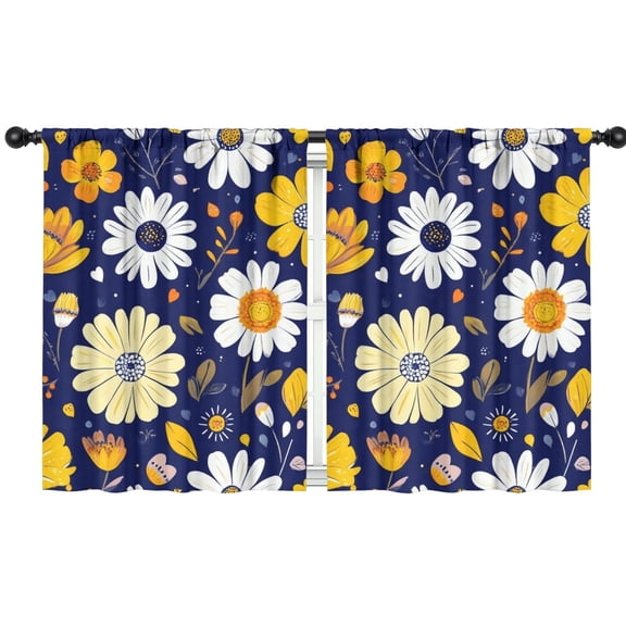 Blackout Kids Curtains,Pioneer Flower Childrens Insulated Curtains Set Of 2,Bedroom Essentials,Toddler Room Decor 42x54in(106x137cm)