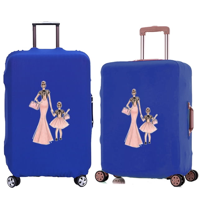 Suitcase Protective Cover Trolley Travel Suitcase Elastic Dustroof Cover Apply To 18-28 Inch Luggage Mom Series Pattern 8Mom018 M