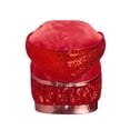 thumbnail image 7 of Sholeno Girls Sequins Sleeveless Zipper Hooded Top with Metallic Pants Set Club Jazz Hip Hop Disco Dance Outfits Red 6, 7 of 7