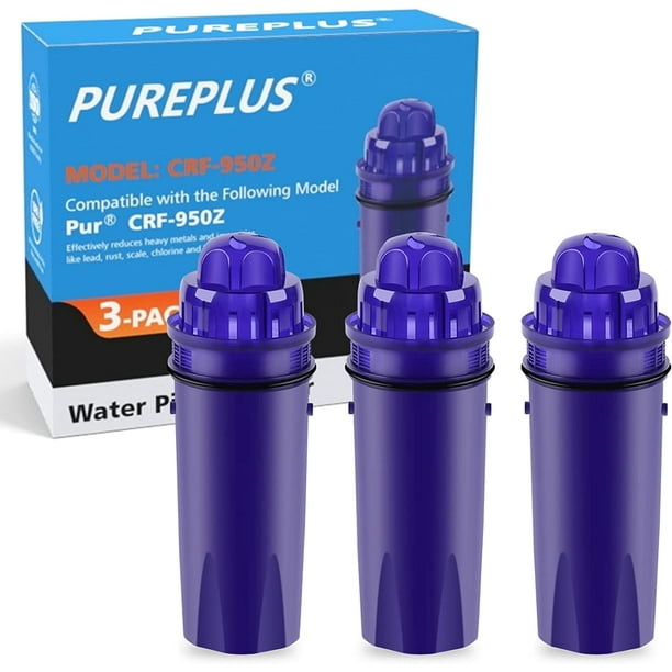 PUREPLUS CRF950Z Pitcher Water Filter Replacement for Pur PPF900Z