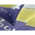 thumbnail image 4 of Ambesonne Moon Quilted Bedspread Set 3 Pcs, Sketchy Night Clouds Stars, King Size, Indigo Yellow White, 4 of 5