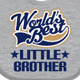 thumbnail image 4 of Inktastic Little Brother Worlds Best Boys Baby Bib, 4 of 4