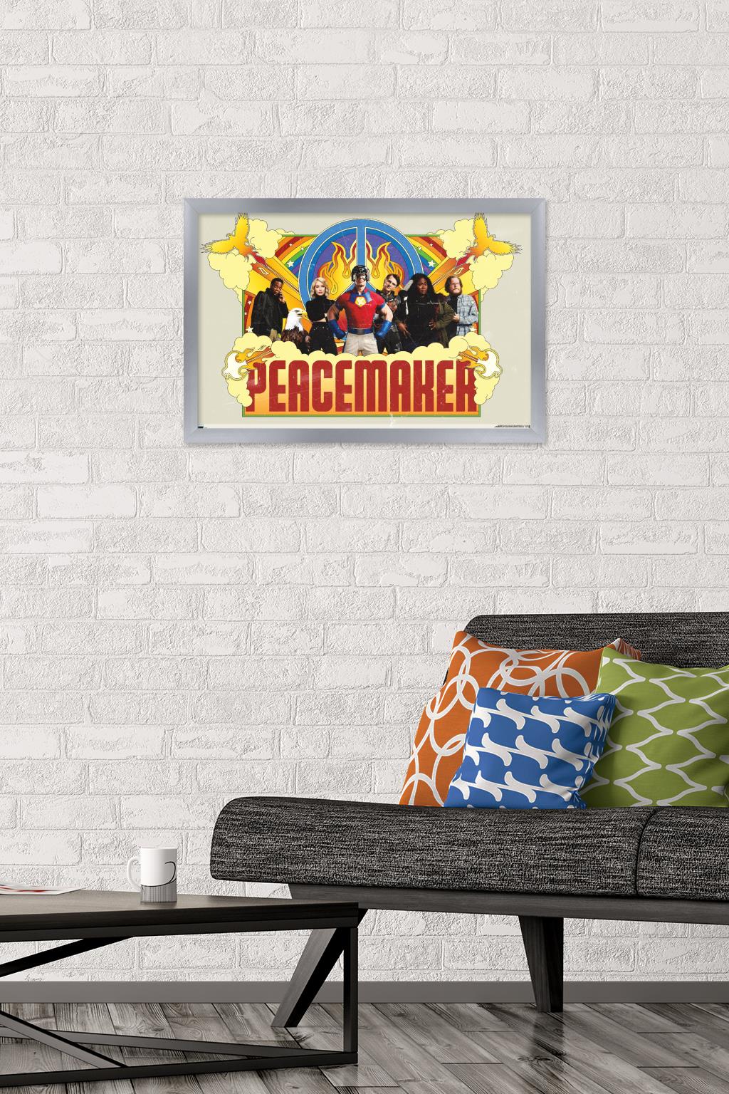 DC Comics TV Peacemaker - Group Wall Poster, 14.725" x 22.375" Framed