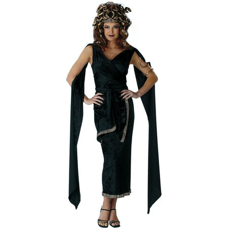 Morris Costumes Medusa Snake Headpiece Green Dress Adult Halloween Costume Size 12-14