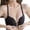 Black, variant on Bras for Women Bra Seamless Front-Close Unlined Wireless for Full Bust French Cut Back Support Plus Size No Steel Ring Blue 75B