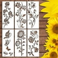 thumbnail image 2 of Moocorvic 6Pieces Butterfly Stencil Reusable Flying Butterfly Template Plastic Nature Spring Stencils for Painting DIY Craft Drawing Home Decor Sign, 2 of 6