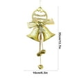 thumbnail image 3 of Christmas Cow Bells for Decoration 9.4in Christmas Tree Hanging Decoration Accessories Santa Claus Bells Christmas Gift Hanging Decoration, 3 of 6