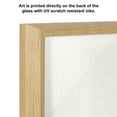 thumbnail image 3 of Kate and Laurel Blake Sloth Framed Printed Glass Wall Art by Simon Te of Tai Prints, 18x24 Natural, Chic Dry Erase Glass Wall Decor, 3 of 6