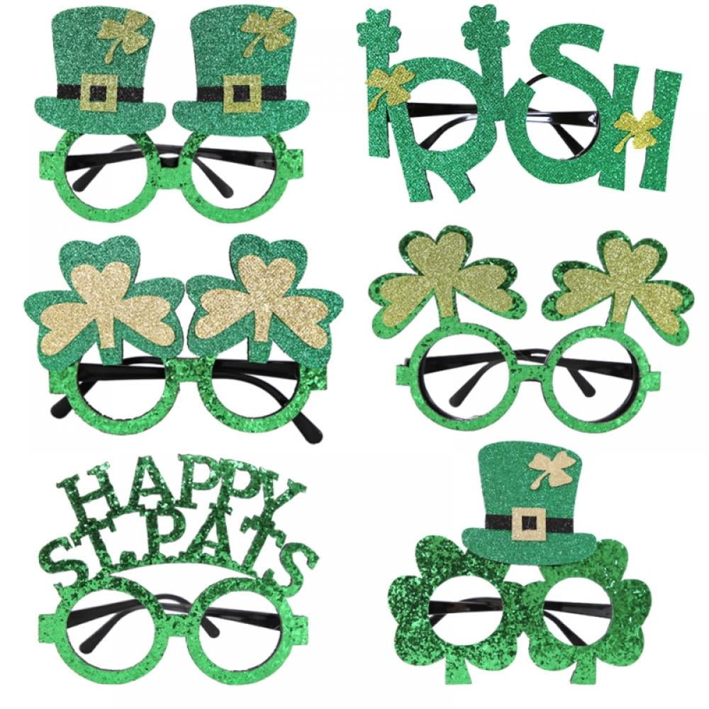 Green Irish Clover Glasses Sunglasses St Patricks Day Irish Fancy Dress 