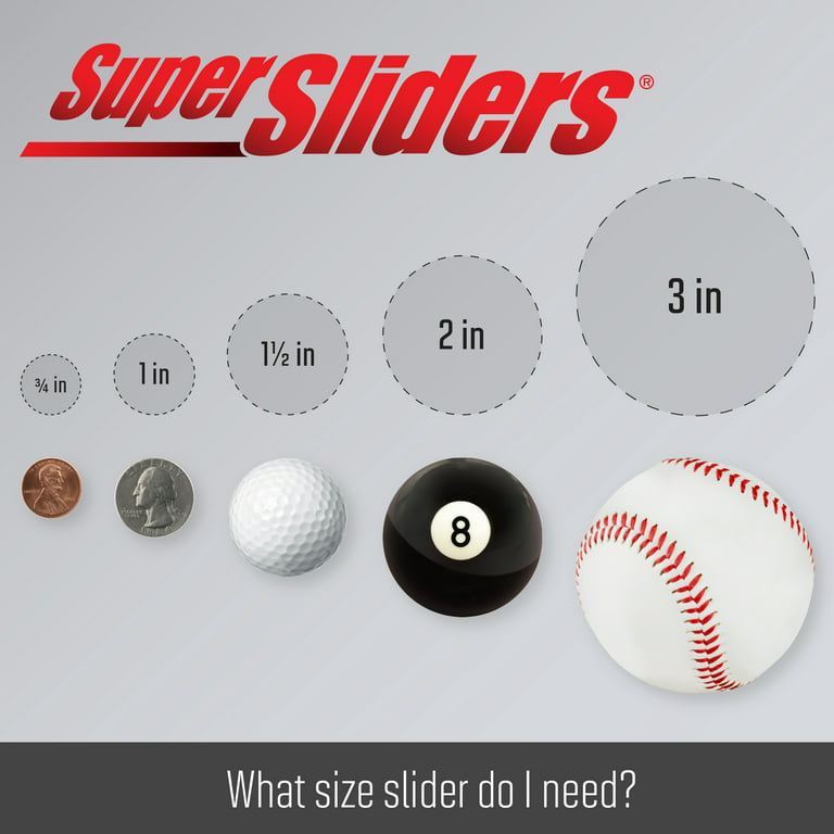 SuperSliders Self-Stick Round Super Sliders - 4 ct