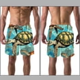 thumbnail image 3 of luoweisi Men's Beach Shorts Quick Dry Swim Trunks with Mesh Lining Sea Turtle XL, 3 of 5