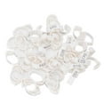 thumbnail image 1 of 50Pcs Chicken Leg Rings 6 Slots Retractable Chicken Identification Leg Bands For Gamefowl Turkey Duck Goose Guinea White, 1 of 8