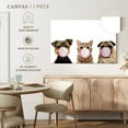 thumbnail image 5 of Elephant Stock Bubble Gum Animal Pets Wall Art - Horizontal Canvas Wall Art - Living Room Wall Decor - Humor Canvas - White And Black Decor - 12" x 8", 5 of 8