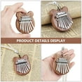thumbnail image 4 of Minkissy Instrument Finger Piano Brown Portable for Leisure 1 Set, 4 of 7