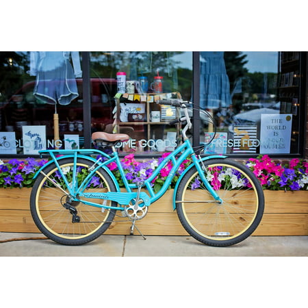Framed Art for Your Wall Vintage Bicycle Retro Bike Turquoise Bike Classic 10x13 (Best Retro Bikes In India)