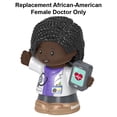 thumbnail image 2 of Replacement Part for Fisher-Price Little People Hospital Playset - HBW65 ~ Replacement African-American Female Doctor Dressed in White Coat and Carrying Patient Chart, 2 of 5