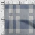 thumbnail image 2 of oneOone Rayon Dusty Blue Fabric Check Sewing Craft Projects Fabric Prints By Yard 56 Inch Wide, 2 of 8