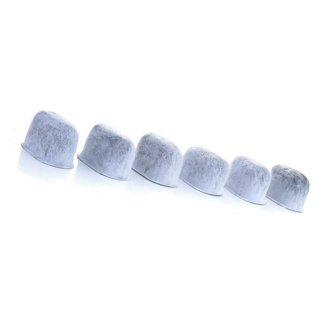 Bearachild 6 unids/pack filtros de agua de ajuste Universal filtro de carbón activado placa de disco de molienda almohadilla de resina abrasiva Juegos de servir café y té