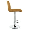 thumbnail image 4 of Elama Bar Stool with Adjustable Height & Swivel, Camel, Set of 2, 4 of 9