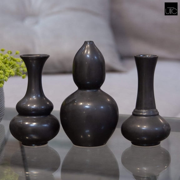 Norren Trumpet Mouth Ceramic Vases (Set of 3)