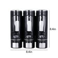 thumbnail image 2 of 3 in 1 Chamber Wall Mounted Bathroom Shower Pump Dispenser and Organizer-Holds Shampoo, Soap, Conditioner, Shower Gel, for Bathroom Kitchen Hotel,Non-Drilled Wall Distributor, 2 of 6