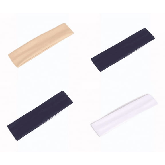 4-Pack Stretchy Sports Headbands, 19cm x 5cm, Silicone-Enhanced
