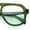 All Green, variant on Retro Vintage Vibe Unique Horned Hinge Thick Plastic Racer Sunglasses Black - Beige