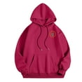 thumbnail image 5 of WEAIXIMIUNG Sweatshirts Grande Taille pour Femmes 3X Carcos Décontracté Col Rond Poche Imprimé Lettres Anglaises Hoodie, 5 of 5