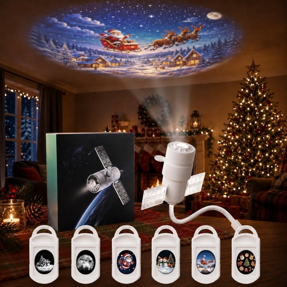 Halloween Projector, Christmas Projector Indoor, USB Holiday Night Light,Halloween Christmas themes, multicolor slides, 360° adjustable angle, USB plug-in design, bedroom ceiling car room decor