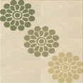thumbnail image 1 of Ahgly Company Tapis d'Intérieur Lavable en Machine Carré Transitionnel Vanille Or, 4 Pieds Carré, 1 of 7