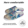 thumbnail image 6 of Kdxio Dolphin Rainbow Horse Women's Men's Slippers Plush Slip-On House Slipper for Winter Indoor Soft Cushion Non-slip Fluffy Slides Slippers-39/40, 6 of 7