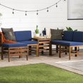 thumbnail image 2 of Sanibel Set Modulaire en 7 Pièces avec Pouf en Brun Foncé/bleu Marine, 2 of 3